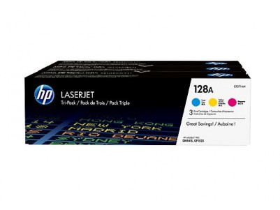 HP Toner 128A CYM Tri-Pack