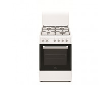 Simfer Cooker 5405SERBB Hob type Gas, Oven type Electric, White, Width 50 cm, Electronic ignition, 43 L, Depth 60 cm