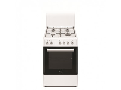 Simfer Cooker 5405SERBB Hob type Gas, Oven type Electric, White, Width 50 cm, Electronic ignition, 43 L, Depth 60 cm