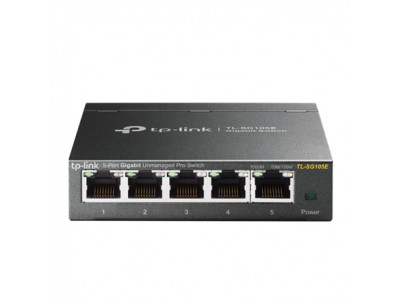 TP-LINK Switch TL-SG105E Web Management, Desktop, 1 Gbps (RJ-45) ports quantity 5, Power supply type External