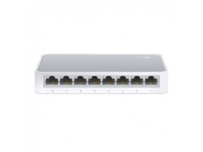 TP-LINK Switch TL-SF1008D Unmanaged, Desktop, 10/100 Mbps (RJ-45) ports quantity 8, Power supply type External