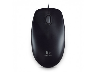 Logitech Mouse B100 Wired, Black