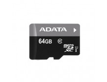 ADATA Premier UHS-I 64 GB, MicroSDXC, Flash memory class 10, SD adapter