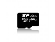 Silicon Power Elite UHS-I 64 GB, MicroSDXC, Flash memory class 10, SD adapter