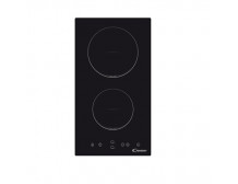 Candy Domino CDH 30 Vitroceramic, Number of burners/cooking zones 2, Black, Display, Timer