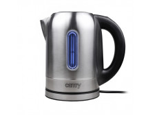 Camry Kettle CR 1253 With electronic control, 2200 W, 1.7 L, Stainless steel, Stainless steel, 360 rotational base