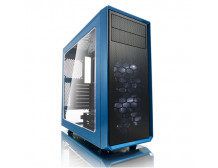 Fractal Design Focus G FD-CA-FOCUS-BU-W Side window, Left side panel - Tempered Glass, Blue, ATX, Power supply included No