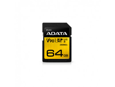 ADATA Premier ONE UHS-II U3 64 GB, SDXC, Flash memory class 10