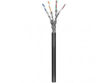 Goobay CAT 6 outdoor network cable, S/FTP (PiMF) 57197 100 m, Black