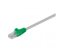 Goobay CAT 5e Crossover-patch cable, U/UTP 68864 5 m, Grey, green