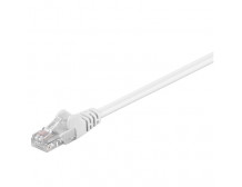 Goobay 68614 CAT 5e patch cable, U/UTP, white, 0.25 m