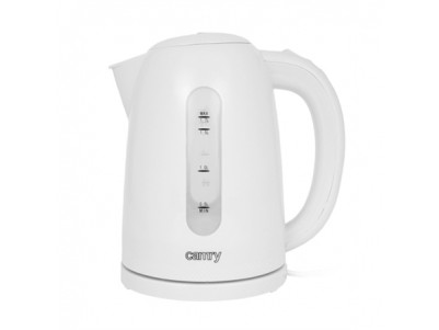 Camry Kettle CR 1254 Standard, Plastic, White, 2200 W, 360 rotational base, 1.7 L