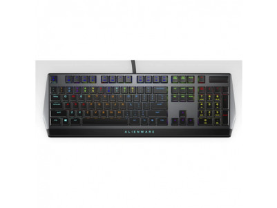 Dell Alienware Gaming Keyboard AW510K Wired, Mechanical Gaming Keyboard, RGB LED light, EN, Dark Gray, USB