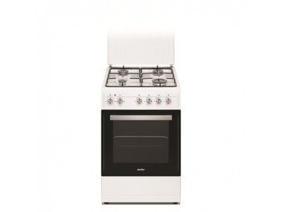 Simfer Cooker 4403SERBB Hob type Gas, Oven type Electric, White, Width 50 cm, Electronic ignition, 48 L, Depth 55 cm, A