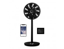 Duux Smart Fan Whisper Flex Smart Black with Battery Pack Stand Fan, Timer, Number of speeds 26, 2-22 W, Oscillation, Diameter 3