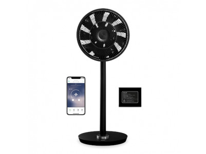 Duux Smart Fan Whisper Flex Smart Black with Battery Pack Stand Fan, Timer, Number of speeds 26, 2-22 W, Oscillation, Diameter 3