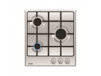 Simfer Hob H4.300.VGRIM Gas, Number of burners/cooking zones 3, Rotary knobs, Inox,