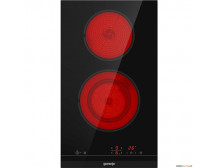 Gorenje Hob ECT322BCSC Vitroceramic, Number of burners/cooking zones 2, Black, Display, Timer