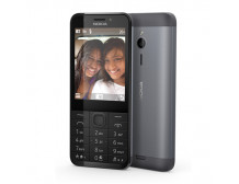 Nokia 230 Dark Silver, 2.8 ", TFT, 240 x 320 pixels, 16 MB, Dual SIM, Mini-SIM, Bluetooth, 3.0, USB version microUSB 1.1, Built-