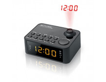 Muse Clock radio M-178P Black, 0.9 inch amber LED, with dimmer