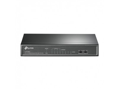 TP-LINK Switch TL-SF1008LP Unmanaged, Steel case, 10/100 Mbps (RJ-45) ports quantity 8, PoE ports quantity 4, Power supply type 