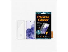 PanzerGlass Samsung, Galaxy S21 Ultra Series, Antibacterial glass, Black, Antifingerprint screen protector, Case Friendly, Compa