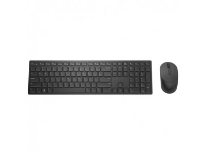 Dell Pro Keyboard and Mouse (RTL BOX) KM5221W Wireless, Wireless (2.4 GHz), Batteries included, US International (QWERTY), Black