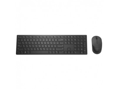 Dell Pro Keyboard and Mouse (RTL BOX) KM5221W Wireless, Wireless (2.4 GHz), Batteries included, Russian (QWERTY), Black