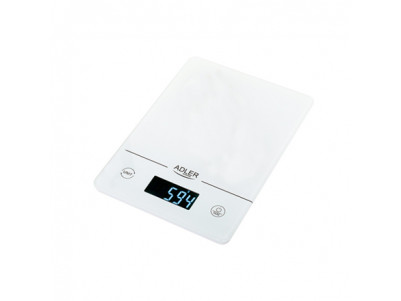 Adler Kitchen scales AD 3170 Maximum weight (capacity) 15 kg, Graduation 1 g, Display type LCD, White