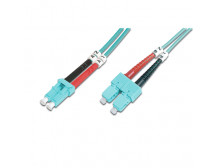 Digitus FO Patch Cord, Duplex, LC to SC MM OM3 50/125 , 1 m