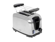 Adler Toaster AD 3222 Power 700 W, Number of slots 2, Housing material Stainless steel, Silver