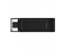 Kingston USB Flash Drive DataTraveler 70 128 GB, USB 3.2 Gen 1 Type-C, Black