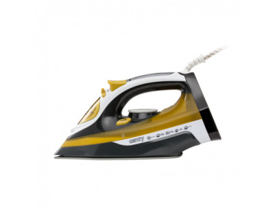 Camry Iron CR 5029 Steam Iron, 2400 W, Continuous steam 40 g/min, Steam boost performance 70 g/min, White/Black/Gold