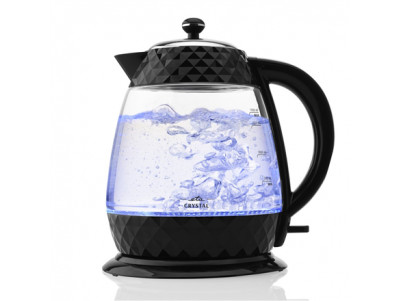 ETA Crystal Kettle ETA315490000 Electric, 2200 W, 1.7 L, Glass, 360 rotational base, Glass/Black