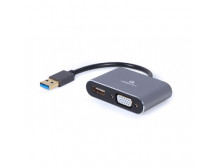 Cablexpert USB display adapter A-USB3-HDMIVGA-01 0.15 m, USB 3.0 Type-A