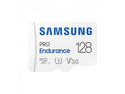 Samsung PRO Endurance MB-MJ128KA/EU 128 GB, MicroSD Memory Card, Flash memory class U3, V30, Class 10, SD adapter