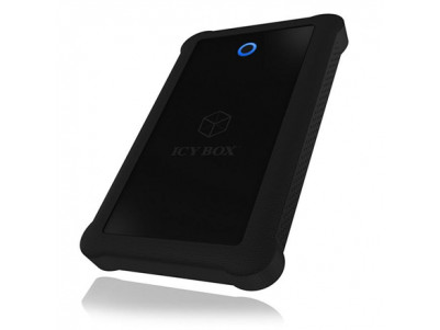 Raidsonic ICY BOX IB-233U3-B External enclosure for 2.5" SATA HDD/SSD with USB 3.0 interface and silicone protection sleeve 2.5"