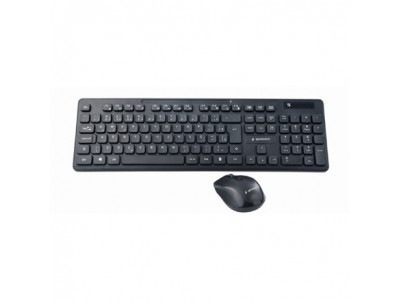 Gembird KBS-WCH-03 Keyboard and Mouse Set, Wireless, Mouse included, US, Wireless connection, Black, US, 380 g