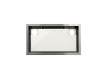 CATA Hood GC DUAL A 75 XGWH Canopy, Energy efficiency class A, Width 79.2 cm, 820 m /h, Touch control, LED, White glass