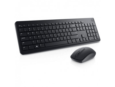 Dell Keyboard and Mouse KM3322W Keyboard and Mouse Set, Wireless, Batteries included, US, Black