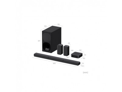Sony HT-S40R 5.1ch Home Cinema Soundbar with Wireless Rear Speakers