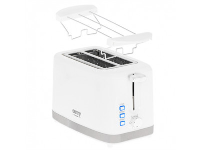 Camry Toaster CR 3219 Power 750 W, Number of slots 2, Housing material Plastic, White