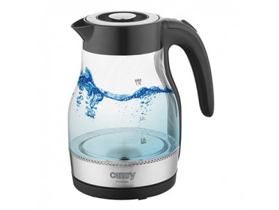 Camry Kettle CR 1300 Electric, 2200 W, 1.7 L, Stainless steel, 360 rotational base, Black