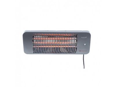 SUNRED Heater LUG-2000W, Lugo Quartz Wall Infrared, 2000 W, Grey