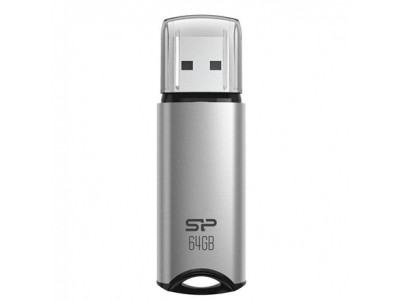 Silicon Power USB Flash Drive Marvel Series M02 64 GB, Type-A USB 3.2 Gen 1, Silver