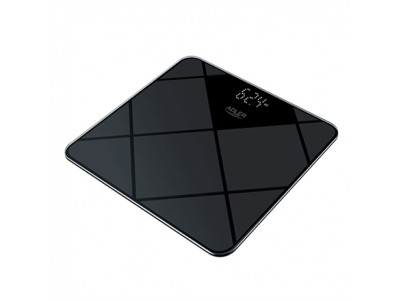 Adler Bathroom Scale AD 8169 Maximum weight (capacity) 180 kg, Accuracy 100 g, Graphite/Black