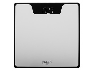 Adler Bathroom Scale AD 8174s Maximum weight (capacity) 180 kg, Accuracy 100 g, Silver