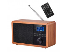 Adler Radio DAB+ Bluetooth AD 1184 Display LCD, Black/Brown, Alarm function