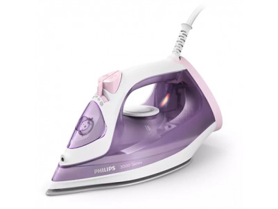 Philips DST3010/30 3000 Series Steam Iron, 2000 W, Water tank capacity 300 ml, Continuous steam 30 g/min, Purple/White