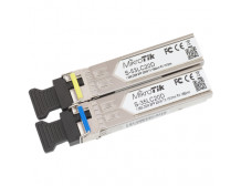 MikroTik Pair of SFP modules S-3553LC20D (S-35LC20D 1.25G SM 20km T1310nm/R1550nm + S-53LC20D 1.25G SM 20km T1550nm/R1310nm)